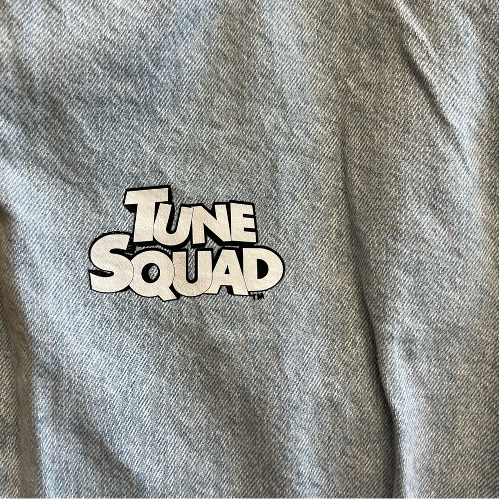 BoohooMAN x Space Jam “Tune Squad” Daffy Duck Light Wash Jeans Size 30 - Picture 2 of 7